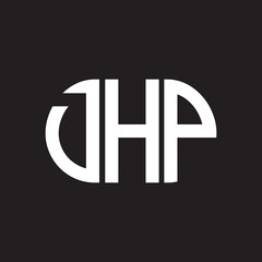 DHP letter logo design on black background. DHP creative initials letter logo concept. DHP letter design.
