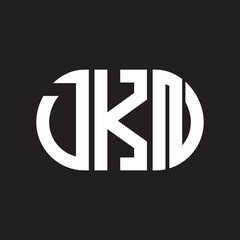 DKN letter logo design on black background. DKN creative initials letter logo concept. DKN letter design.