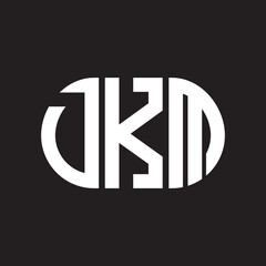 DKM letter logo design on black background. DKM creative initials letter logo concept. DKM letter design.