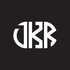 DKR letter logo design on black background. DKR creative initials letter logo concept. DKR letter design.