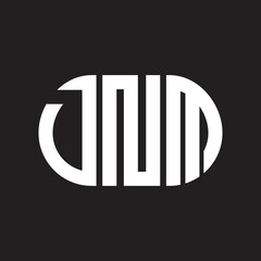 DNM letter logo design on black background. DNM creative initials letter logo concept. DNM letter design.
