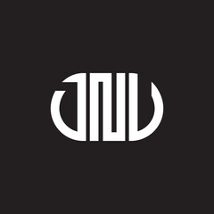 DNV letter logo design on black background. DNV creative initials letter logo concept. DNV letter design.