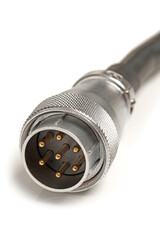 power plug on white background