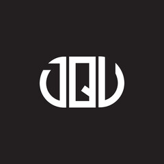 DQU letter logo design on black background. DQU creative initials letter logo concept. DQU letter design.