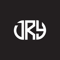 DRY letter logo design on black background. DRY creative initials letter logo concept. DRY letter design.