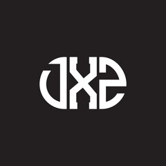 DXZ letter logo design on black background. DXZ creative initials letter logo concept. DXZ letter design.