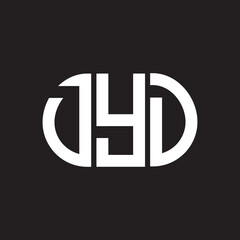 DYD letter logo design on black background. DYD creative initials letter logo concept. DYD letter design.