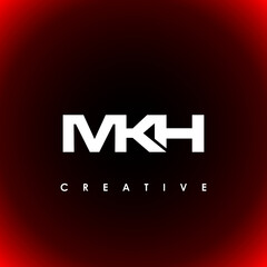 MKH Letter Initial Logo Design Template Vector Illustration