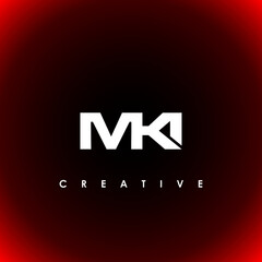Fototapeta premium MKI Letter Initial Logo Design Template Vector Illustration