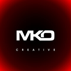 MKO Letter Initial Logo Design Template Vector Illustration