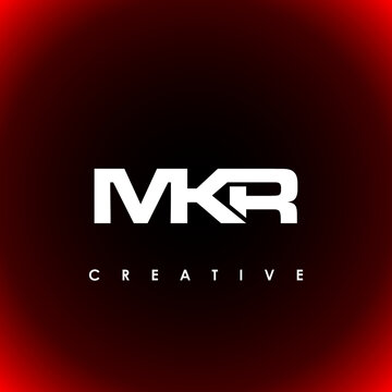 MKR Letter Initial Logo Design Template Vector Illustration