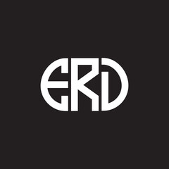 ERD letter logo design on black background. ERD creative initials letter logo concept. ERD letter design.