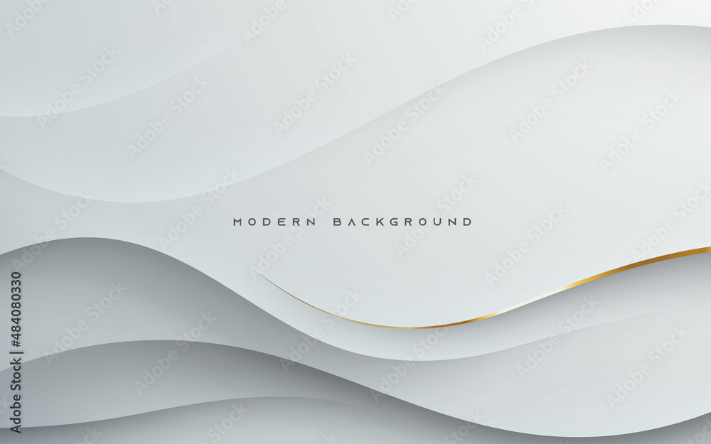 Canvas Prints dynamic wavy light gold and shadow gray background