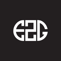 EZG letter logo design on black background. EZG creative initials letter logo concept. EZG letter design.