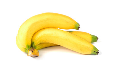 Bunch of bananas isolated on white background