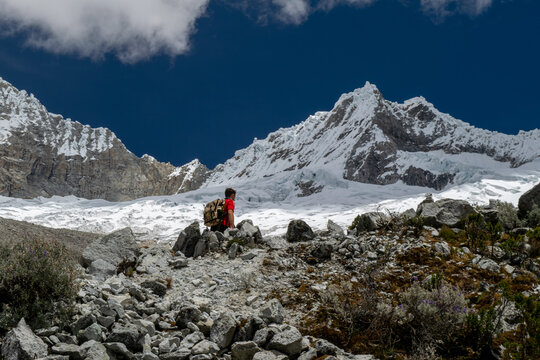 A Young Man Doing Hiking