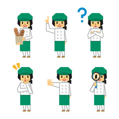 人物　アイコン　職業　角人間