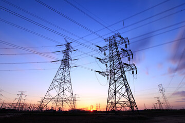 the pylon in the evening