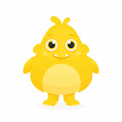 Cute vector monster character.
