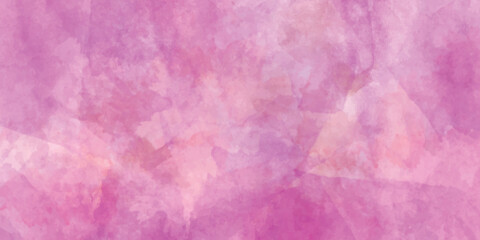 Watercolor wet background. Abstract light pink ink paint texture. Hand drawn abstract watercolor vector background with wet color splashing on paper canvas.