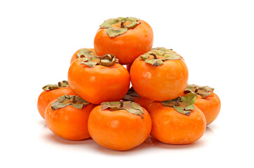 persimmon on a white background