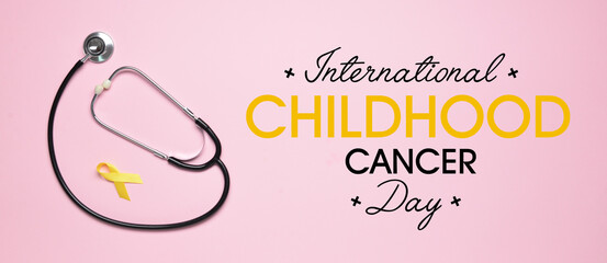 Awareness banner for International Childhood Cancer Day