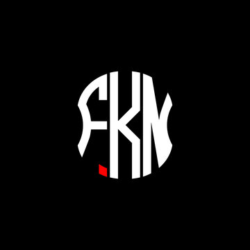 FKN letter logo creative design. FKN unique design