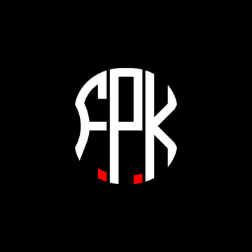FPK letter logo creative design. FPK unique design