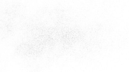 White And Grey Halftone Dotted Backdrop. Abstract Circular Retro Pattern. Pop Art Style Background. Silver Explosion Of Confetti. Digitally Generated Image. Vector Illustration, Eps 10.  