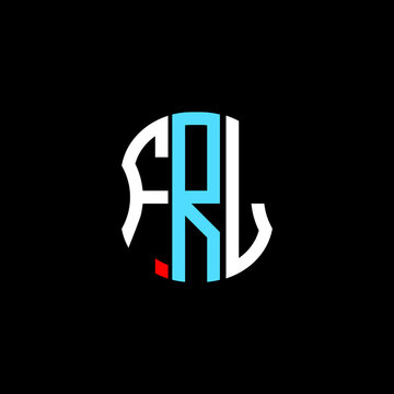FRL letter logo creative design. FRL unique design