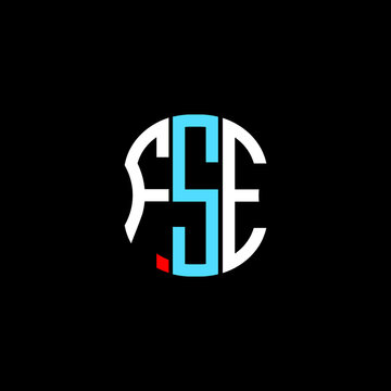 FSE letter logo creative design. FSE unique design