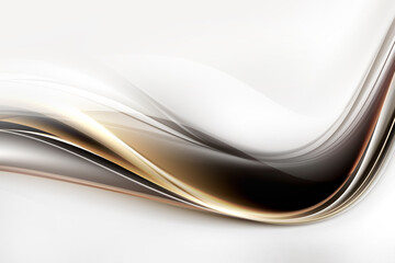 Naklejka premium gold abstract brown waves background