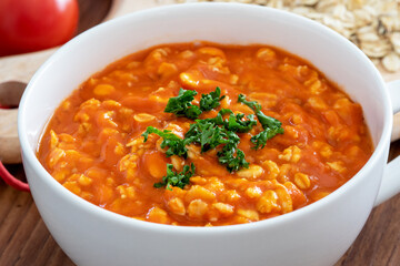 オートミールのトマトリゾット