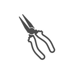 Pliers, vector construction and repair tool icon