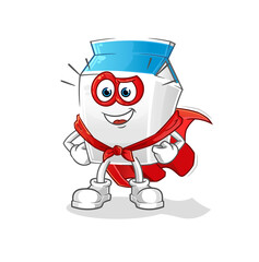milk heroes vector. cartoon character