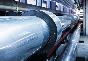 Gas pipelines for industrial plants