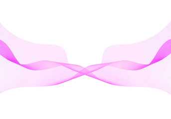 Wave vector element with abstract lines for website, banner and brochure. Wave of the many colored lines. Curve flow motion illustration. Modern background design. Lace effect.

