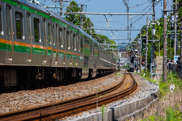 Naklejka premium 電車