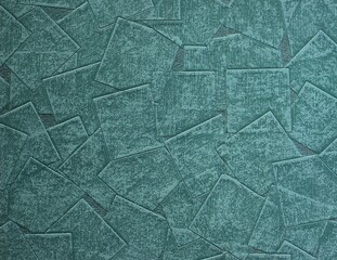 green background with an interesting pattern of squares 