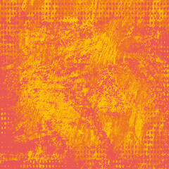 The grunge texture is red and yellow. Abstract color background. Vector template of a scratched colored board