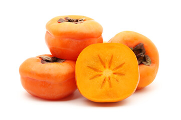 persimmon isolated on white background