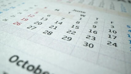 Calendar for 2022. June macro. With very important day's in a week. Hollydays. Summer days. Dates. Business. Vacation time