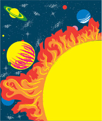 Cosmos Vector Background