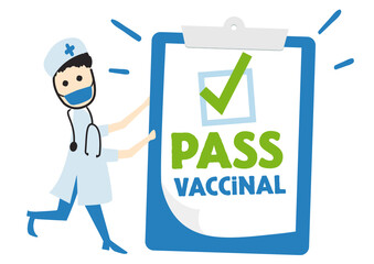 Pass vaccinal, pass sanitaire, passe vaccinal, virus coronavirus, covid.