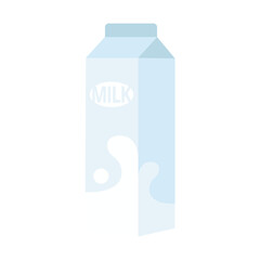milk paper bottle Cartoon vector illustration isolated object