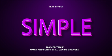 Simple Editable Text Effect