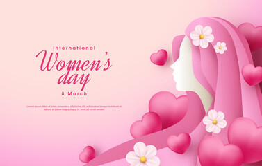 Women's day background illustration
