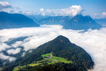 Above the clouds in the Alps