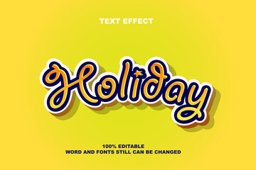 Holiday Editable Text Effect Templates