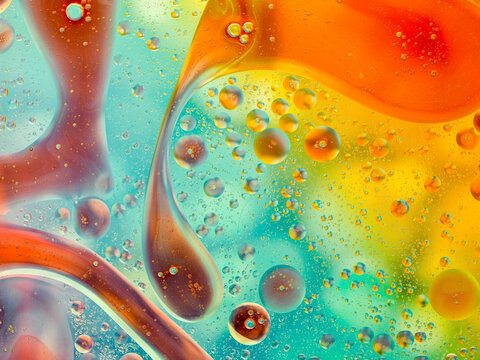 abstract oil forms